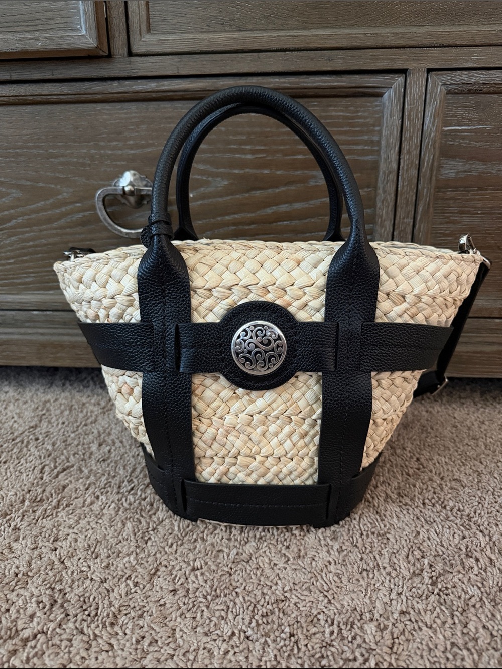 Brighton Aria Straw Tote